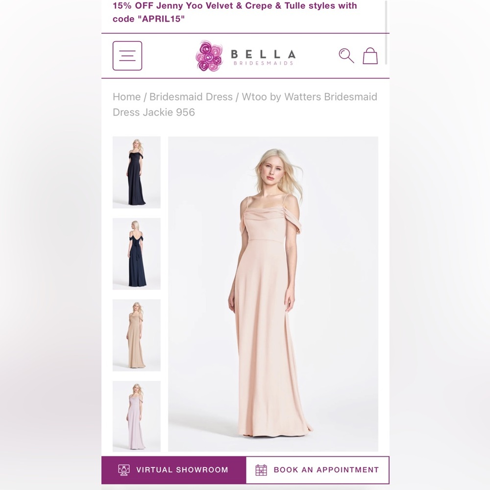 Wtoo by Watters Bridesmaid Dress Jackie 956